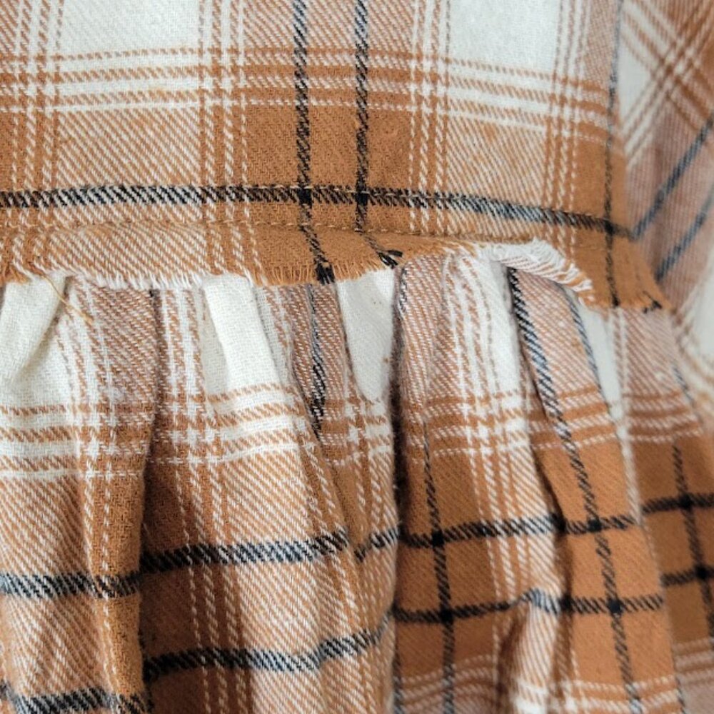 MISS ME  hooded plaid crop top Sz M NEW - Picture 3 of 12